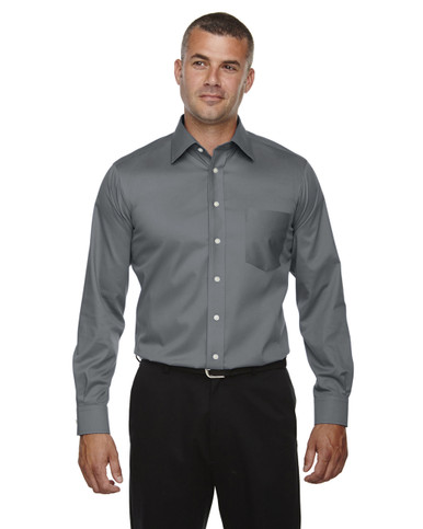 YUNY Mens Twill Original Fit Solid Color OL Office Woven Shirt White S YUNY Mens Twill Original Fit Solid Color OL Office Woven Shirt White S