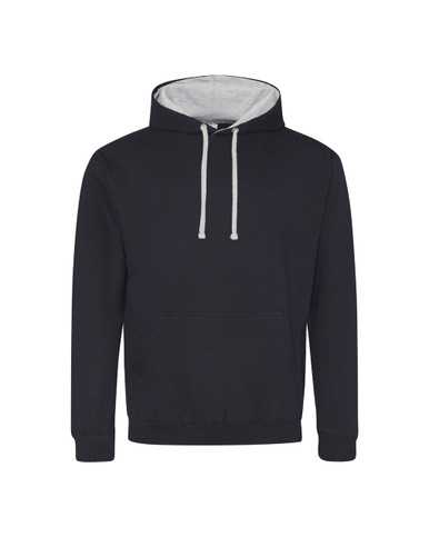 Just Hoods JHA003 80/20 Varsity Contrast Hooded Sweatshirt