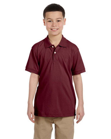 Burgundy 65108 X-Large Extreme Youth Snag Protection Polo Shirt