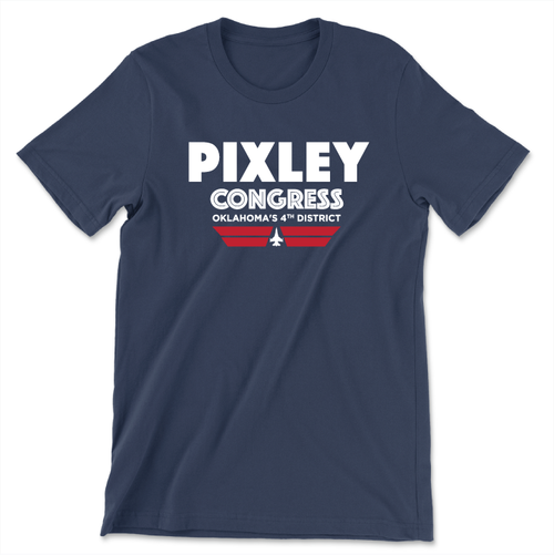 Pixley For Congress (Unisex Navy Tee)