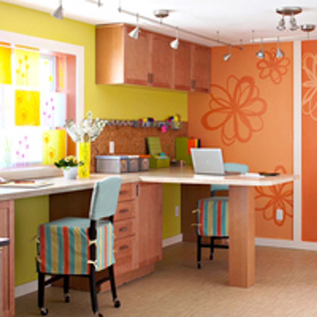Colorful Craft Rooms