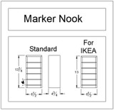 ikea expedit and copic marker storage