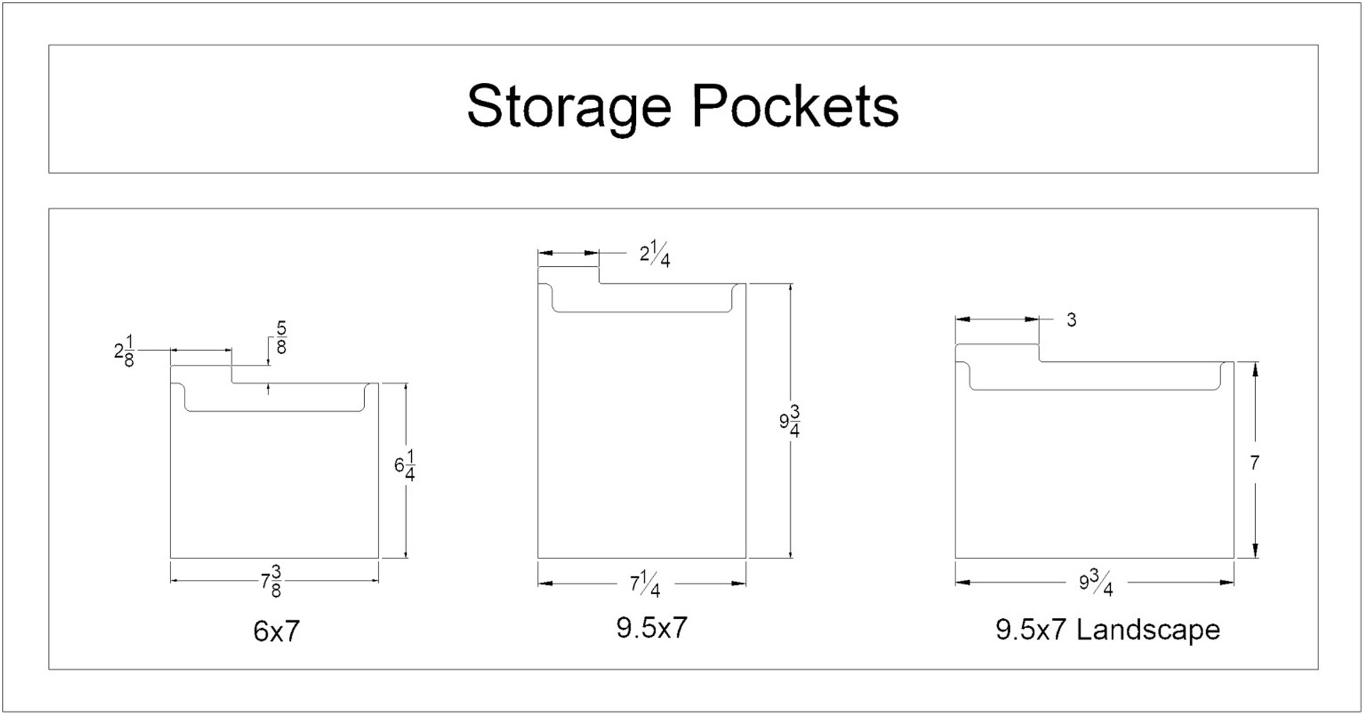 Clear Stamp Storage Pockets | Clear Pocket Sleeves
