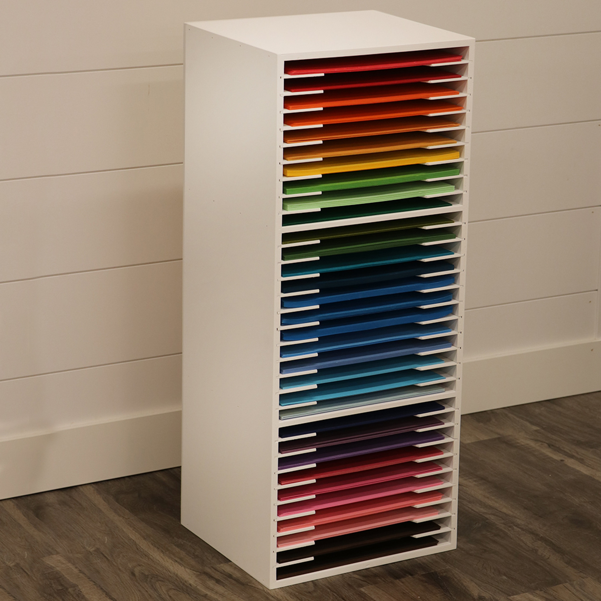 Stackable storage bin with hinged lid, 22L, Plastic File Cabinet:  Streamlined Office Storage