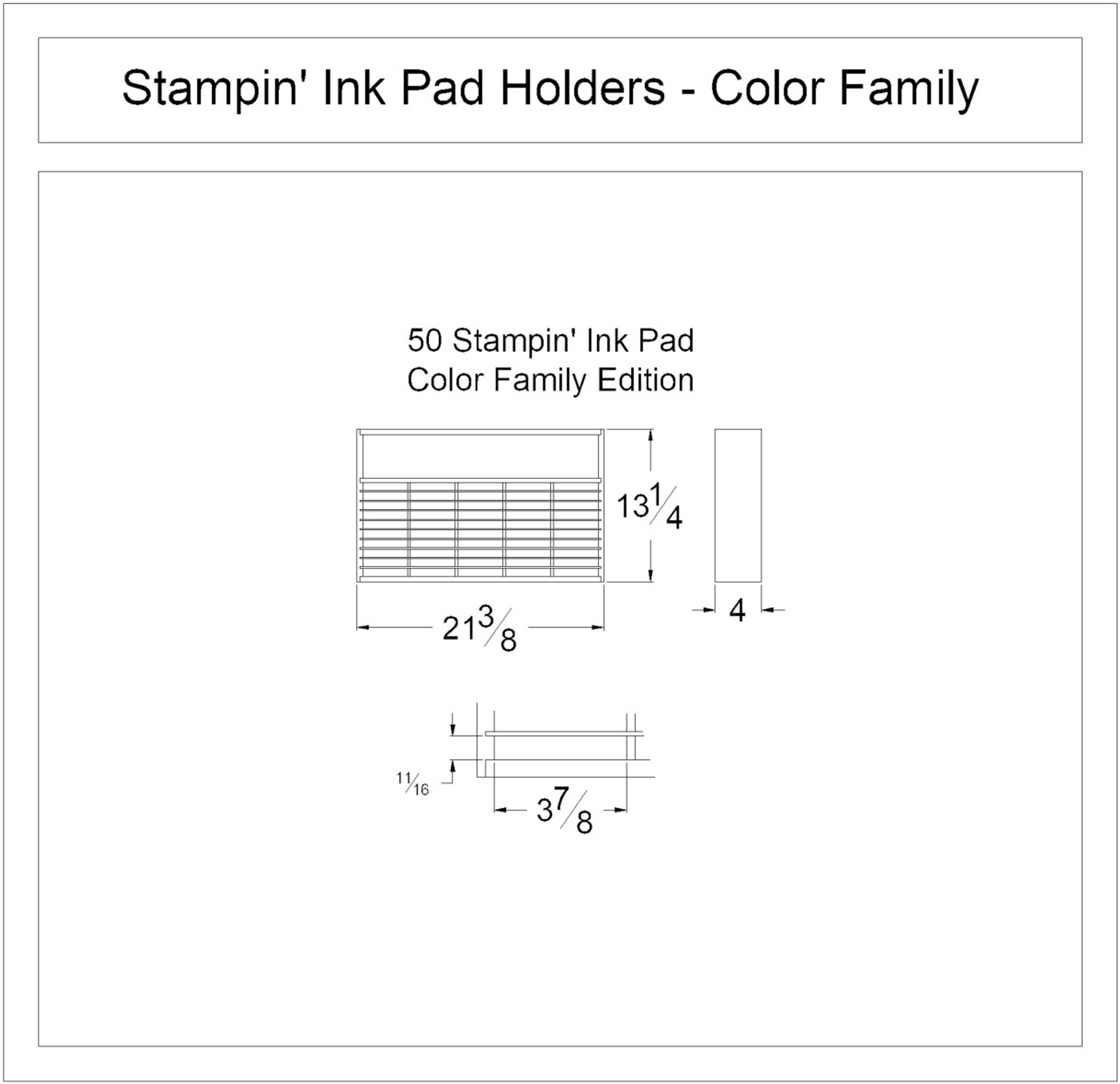 Standard Ink Pad Holder