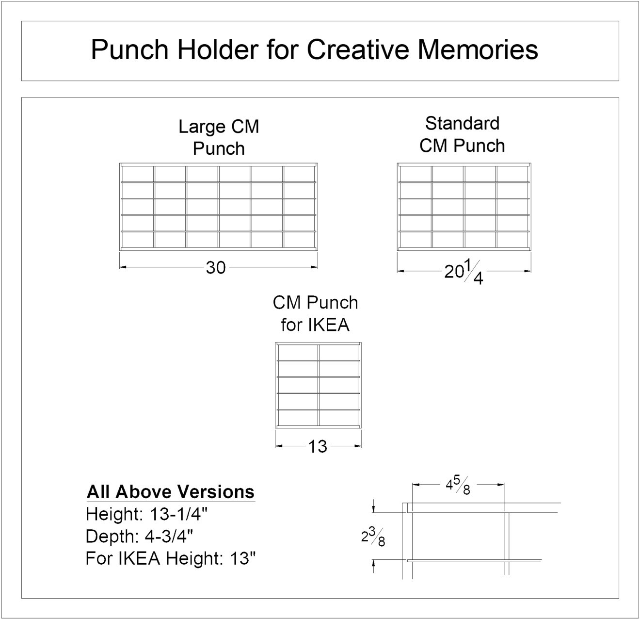Creative Memories Paper Punch Holder | Stamp-n-Storage