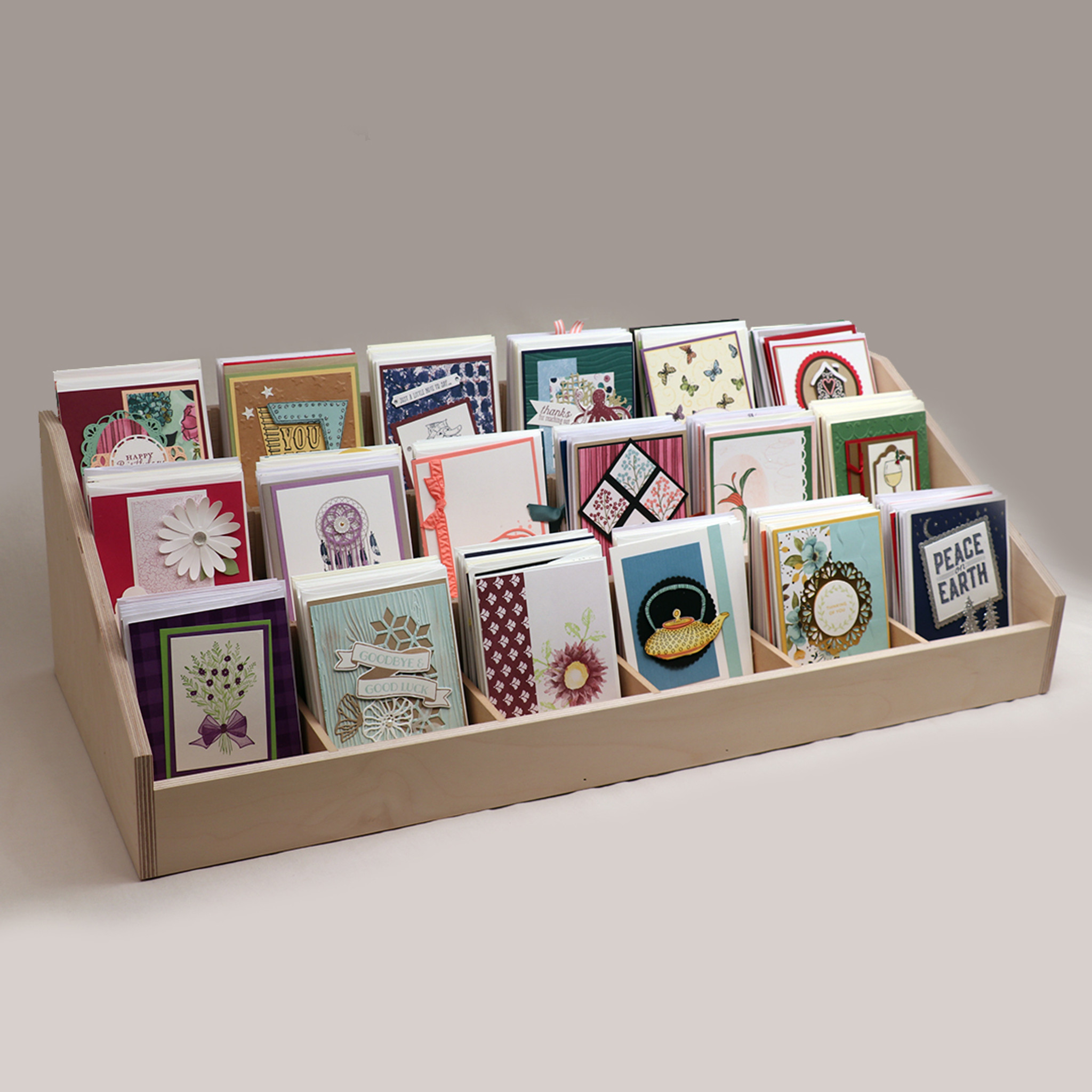 Greeting Card Organizer In Home Storage Boxes for sale