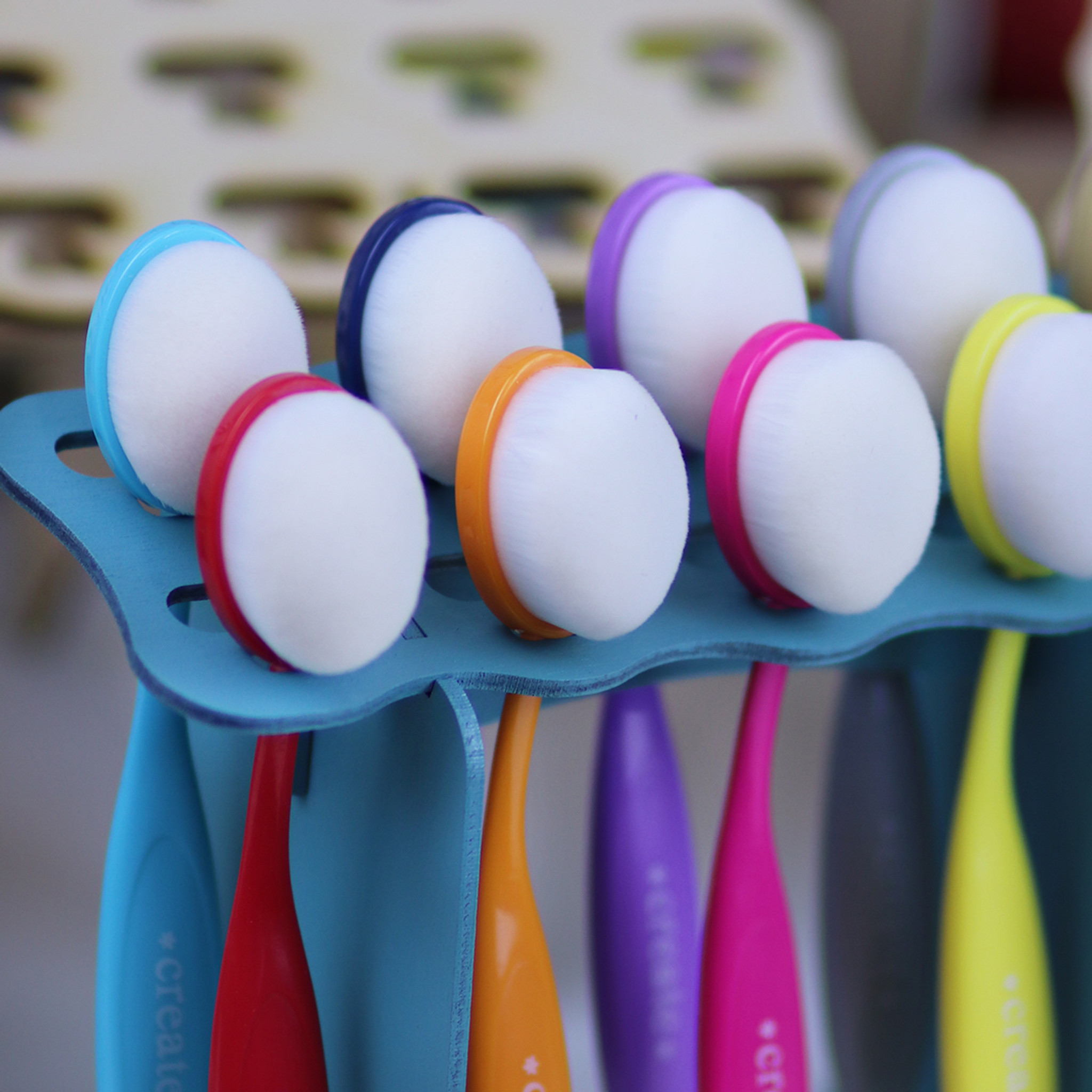 Toothbrush Makeup Brush Drying Rack Holder Storage Rack Pencil Organizer  Stand B 