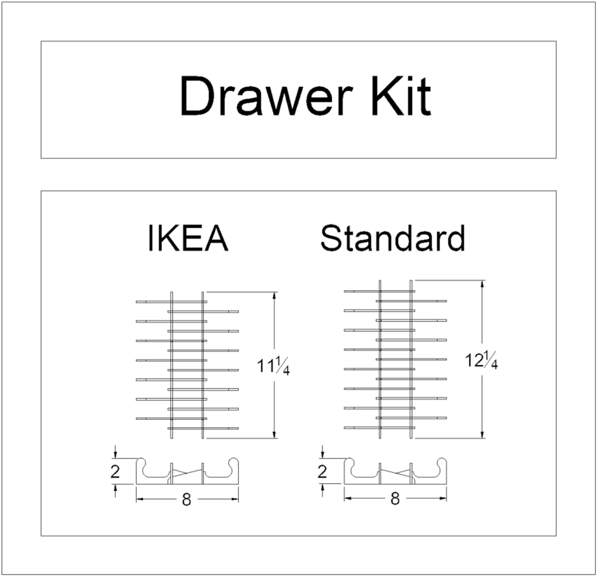 Blending Brush Drawer Organizer Kit