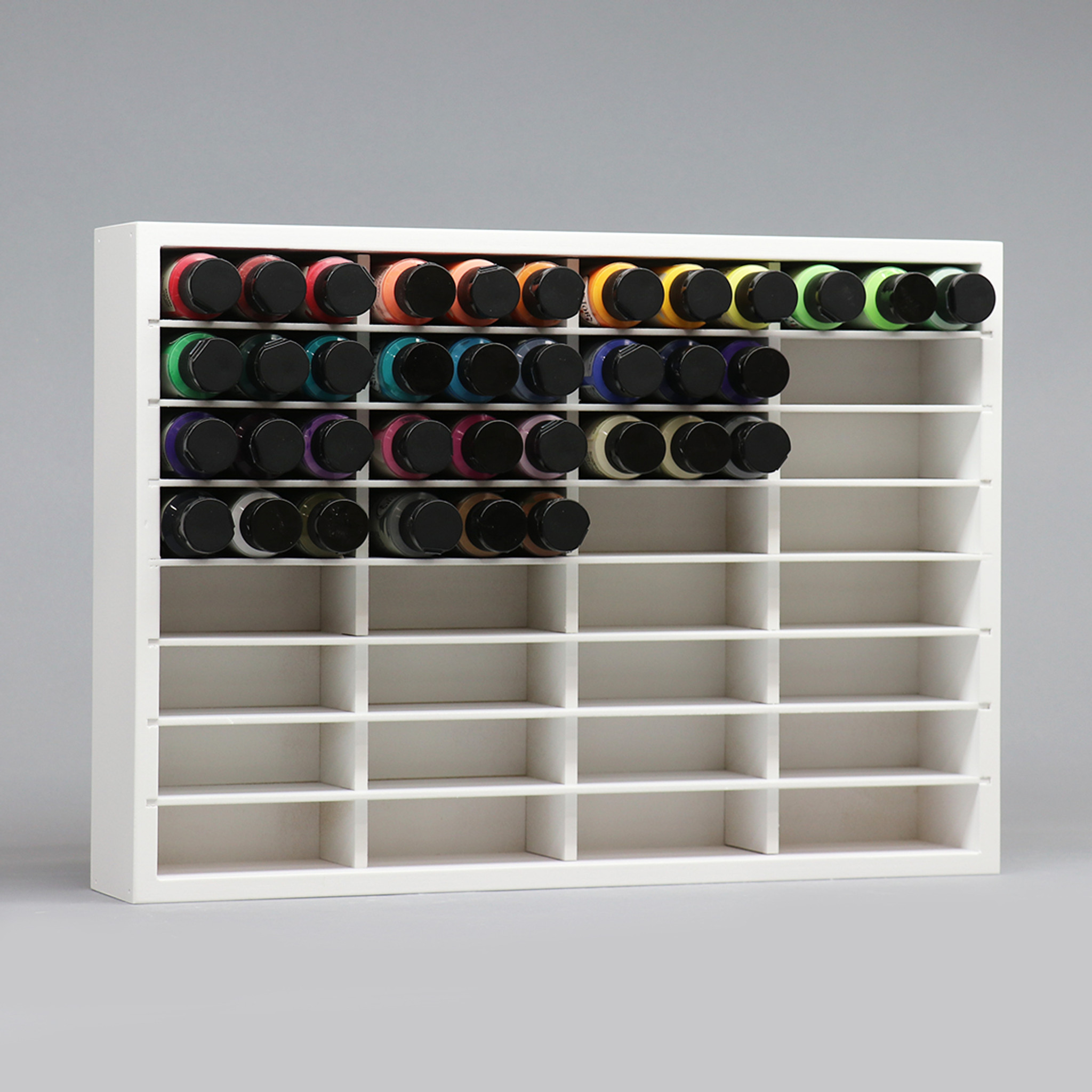 Dollar Tree Diy Craft Paint Storage/ Holds up to 64 - 2oz bottles. 