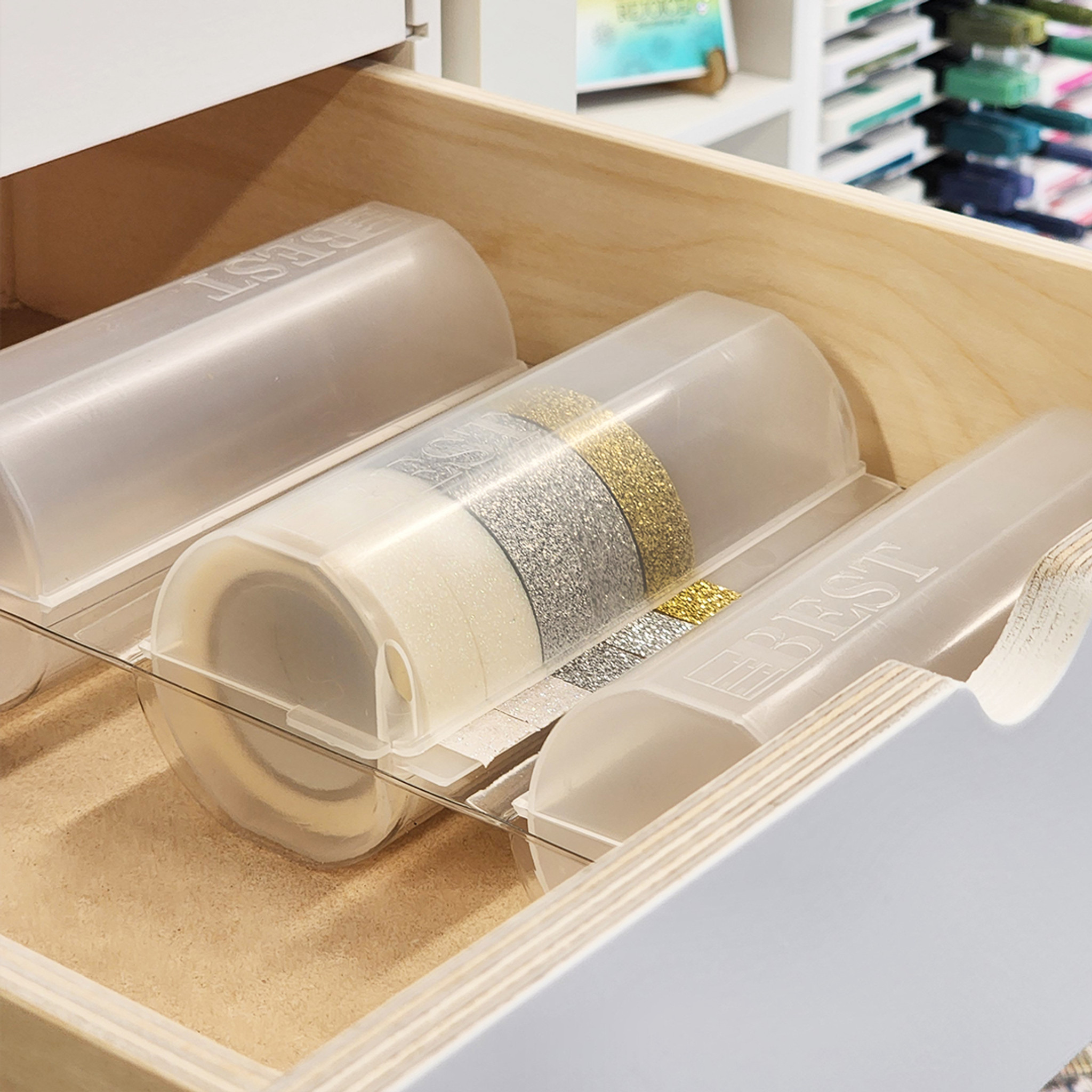 Washi Tape Dispenser Storage Case / Masking Tape Organizer / Tape