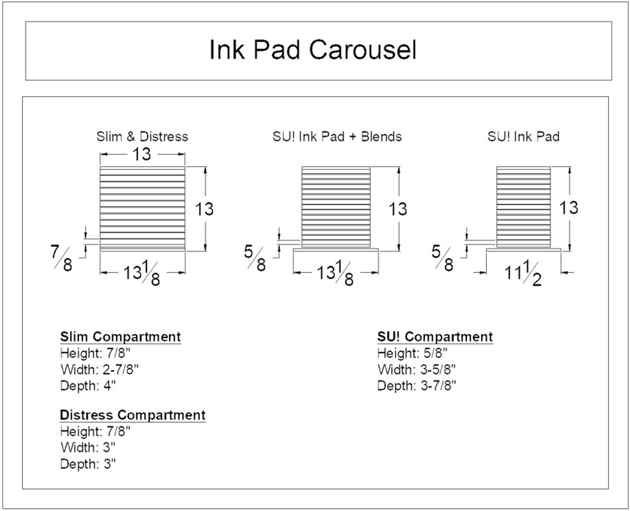 Large Rubber Stamp Ink Pad 5 x 7 Available in 5 ink choices!