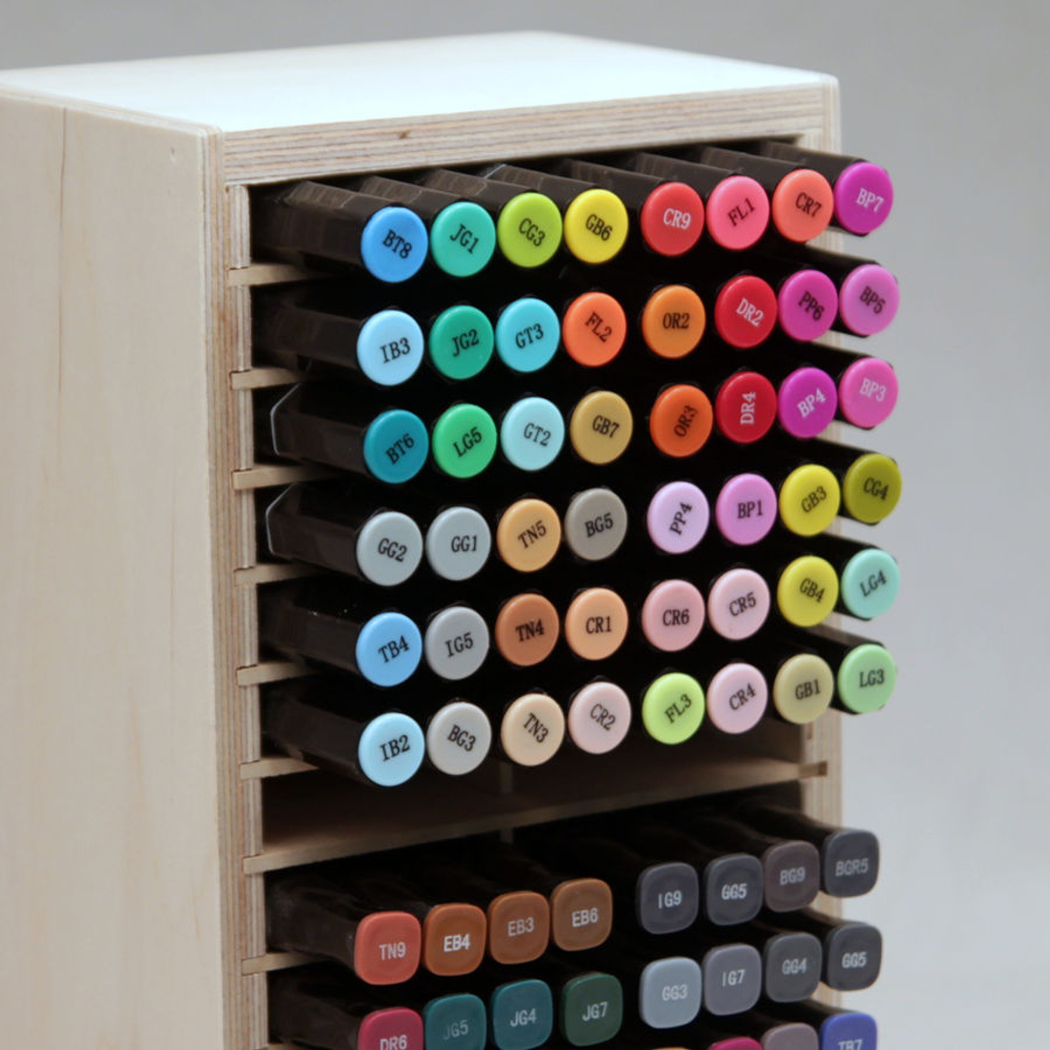 Horizontal Side-By-Side Marker Storage Holder