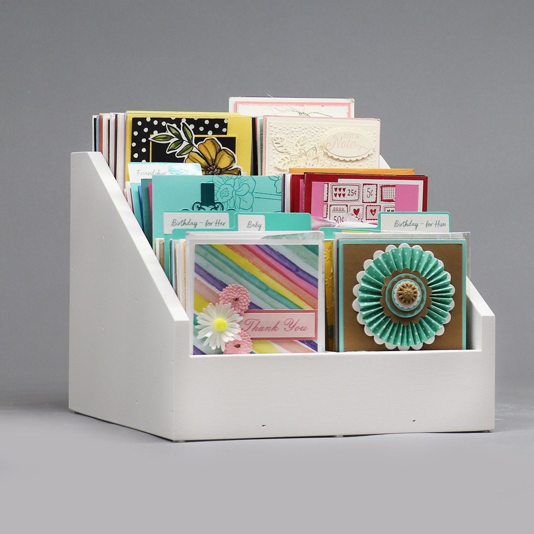 Multi Level Greeting Card Display Shelf StampnStorage