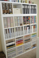 Paper Craft Storage in IKEA Shelving - Stamp-n-Storage