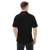 Men's B Mark polo t-shirt back view, on a large model.