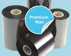 8.66" x 1181' Thermal Transfer Premium WAX Ribbon, Resin Enhanced