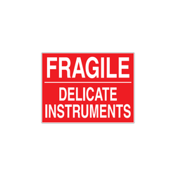 3" x 4" "Delicate Instrument" Label, Paper, 500 Labels Per Roll