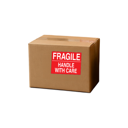 3" x 4" "Handle With Care" Label, Paper, 500 Labels Per Roll
