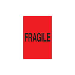 4" x 6" "Fragile" Label, Paper, 500 Labels Per Roll