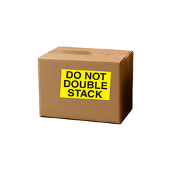 3" x 5" "Do Not Double Stack" Label, Paper, 500 Labels Per Roll