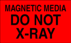3" x 5" "Do Not X-ray" Label, Paper, 500 Labels Per Roll