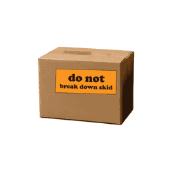 2" x 5" "Do Not Break Down Skid" Label, Paper, 500 Labels Per Roll