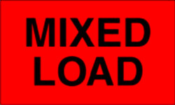 3" x 5" "Mixed Load" Label, Paper, 500 Labels Per Roll