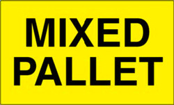 3" x 5" "Mixed Pallet" Label, Paper, 500 Labels Per Roll