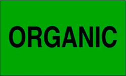 3" x 5" "Organic" Label, Paper, 500 Labels Per Roll