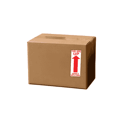 2.5" x 7" "This Side Up" Label, Paper, 500 Labels Per Roll