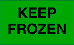 3" x 5" "Keep Frozen" Label, Paper, 500 Labels Per Roll