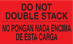 3" x 5" "Do Not Double Stack" Label, Paper, 500 Labels Per Roll