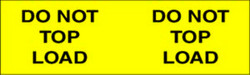 3" x 10" "Do Not Top Load" Label, Paper, 250 Labels Per Roll