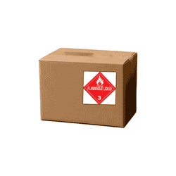 4" x 4" "Flammable Liquid 3" Label, Paper, 500 Labels Per Roll