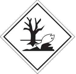 4" x 4" "Marine Pollutant" Label, Paper, 500 Labels Per Roll