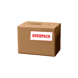 2.5" x 6" "Overpack" Label, Paper, 500 Labels Per Roll