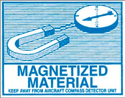 3.75" x 4.5" "Magnetized Material" Label, Paper, 500 Labels Per Roll