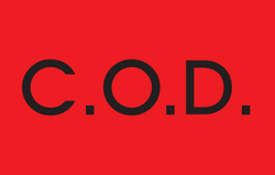 2" x 3" "COD" Label, Paper, 500 Labels Per Roll