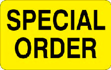 1.25" x 2" "Special Order" Label, Paper, 500 Labels Per Roll