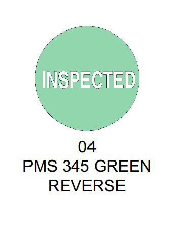 1.5 inch Diam. Circle Thermal Transfer Preprinted Inventory Control Label 04 Rolls 3" Core