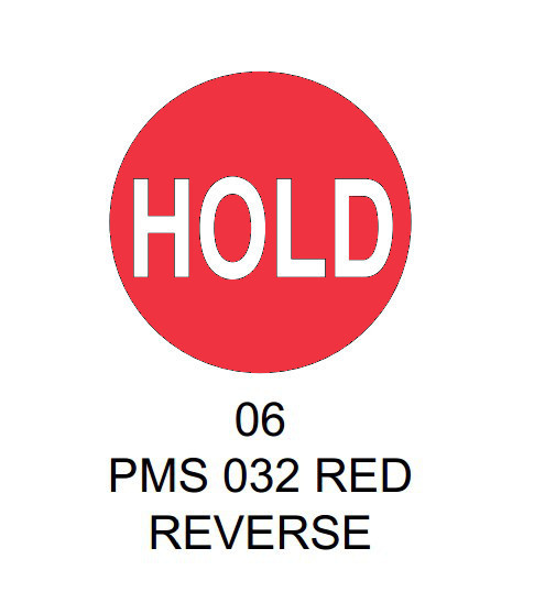 1.5 inch Diam. Circle Thermal Transfer Preprinted Inventory Control Label 06 Rolls 3" Core