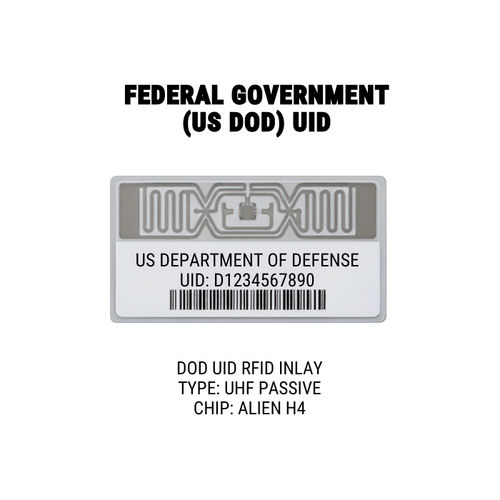 4x6 RFID Enabled Alien Squiggle (Zebra R 110xi3 & R170xi) Thermal Transfer Label Fanfold