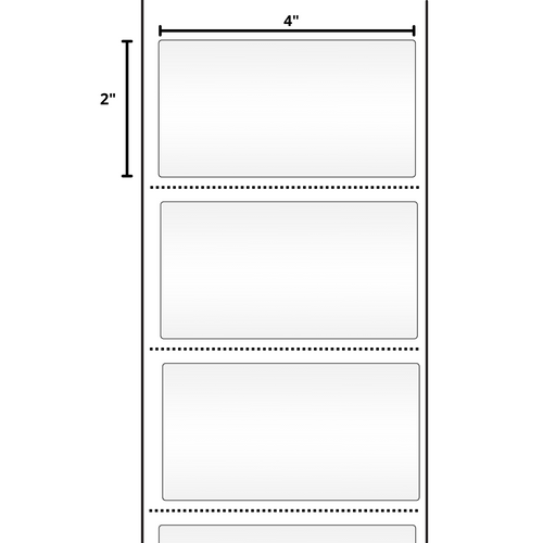 4x2 Inch, Thermal Transfer, 3 Inch Core