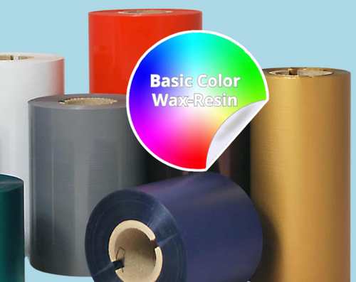 4.33" x 1181' Blue Thermal Transfer Standard Wax-Resin Ribbon