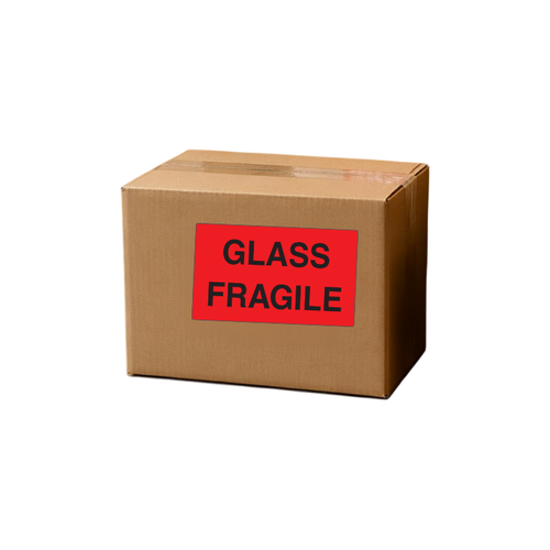 3" x 5" "Glass" Label, Paper, 500 Labels Per Roll
