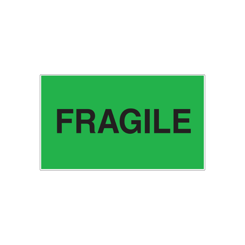 3" x 5" "Fragile" Label, Paper, 500 Labels Per Roll