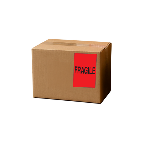 4" x 6" "Fragile" Label, Paper, 500 Labels Per Roll