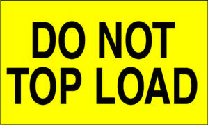 3" x 5" "Do Not Top Load" Label, Paper, 500 Labels Per Roll