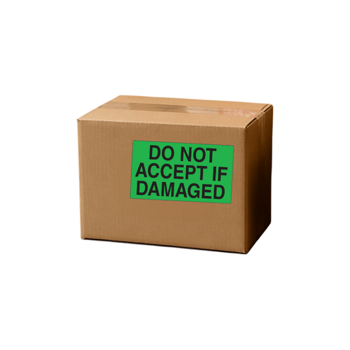 3" x 5" "Do Not Accept if Damaged" Label, Paper, 500 Labels Per Roll